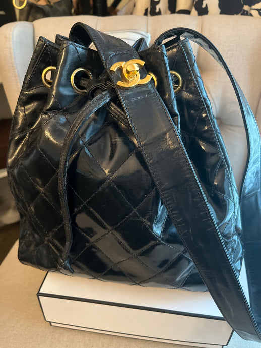 Pre-Loved Chanel Vintage Drawstring Bag