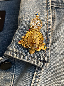 Repurposed Vintage Holiday Brooch 16