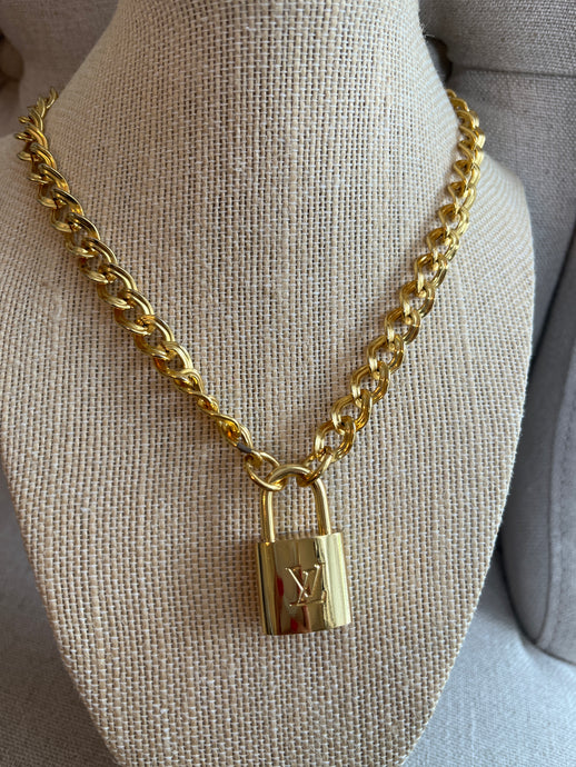 Repurposed Lane Necklace