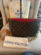 Load image into Gallery viewer, Pre-Loved LV Pouch w chain