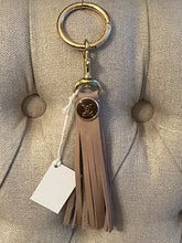Load image into Gallery viewer, LV Leather Tassel Keyring small brown