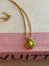 Load image into Gallery viewer, Repurposed Jenny Necklace Green Flower