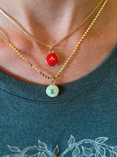 Load image into Gallery viewer, Repurposed Jenny Necklace Green Flower