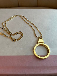 Repurposed LV Keychain Jenny Necklace