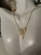 Load image into Gallery viewer, Repurposed Large Heart Ava Necklace