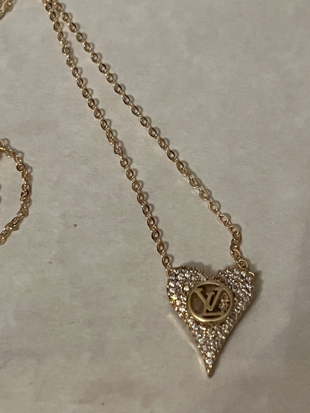 Repurposed Small Heart Ava Necklace