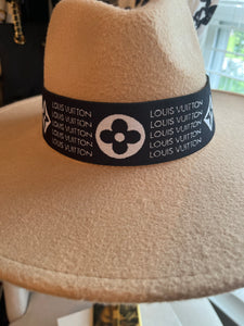 Black and white LV Hat Band