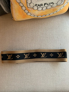 Brown LV Hat Band