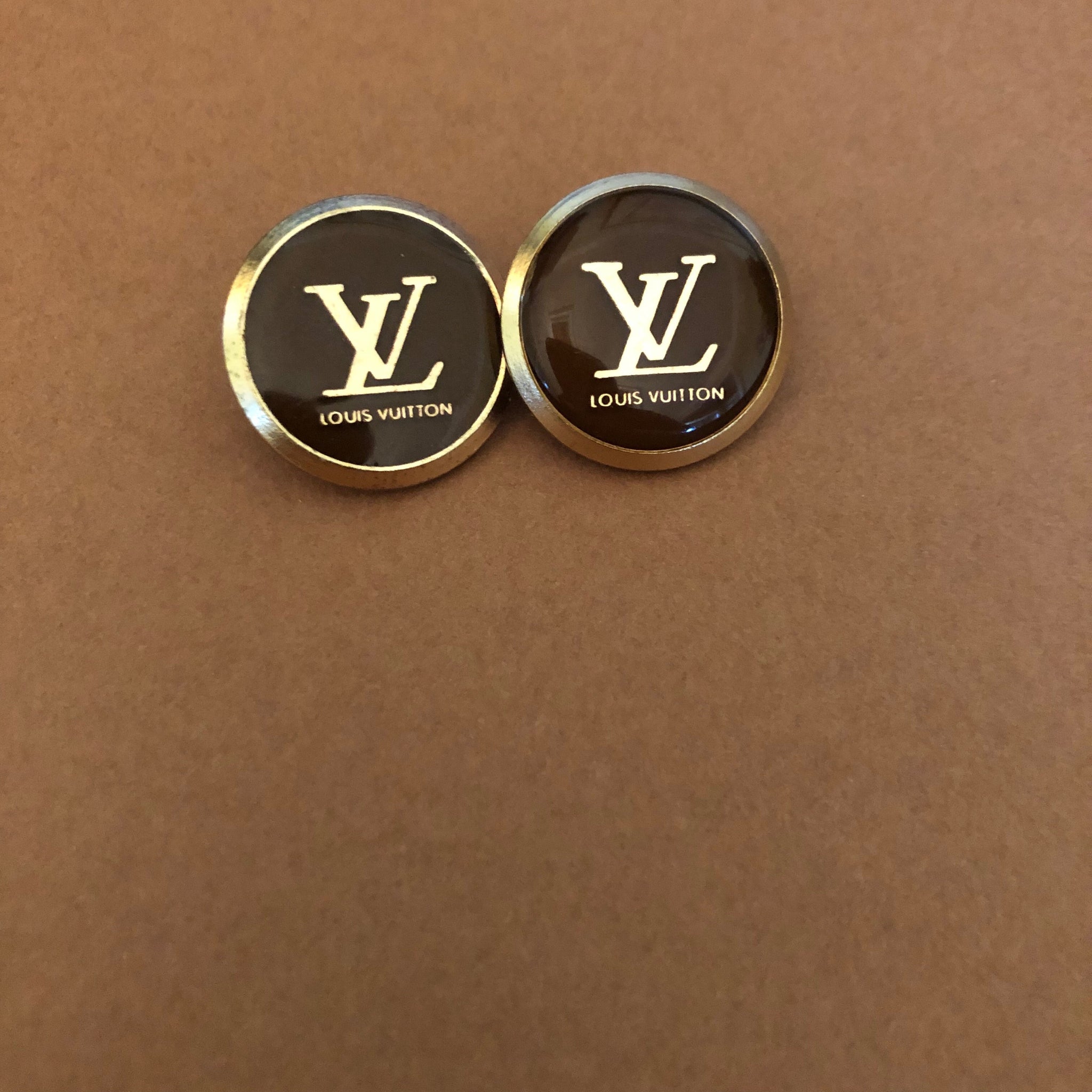 Louis vuitton earrings upcycled