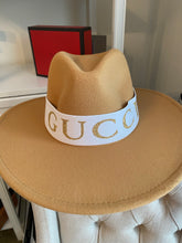 Load image into Gallery viewer, Inspired White and Gold Hat Band