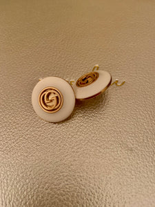 Repurposed Natalie Button Earrings