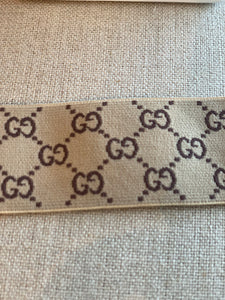 Brown small GG pattern Hatband