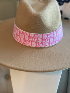 Pink D Hatband